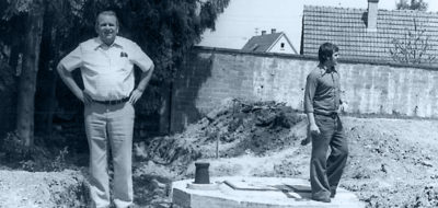 Franz Mack hatte die Entwicklungen auf der Baustelle stets genau im Blick.