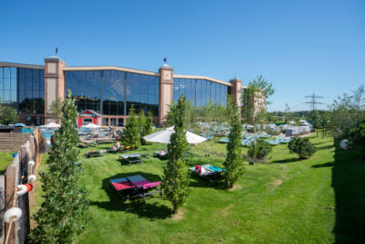 De beaux espaces verts sont une réelle plus-value pour un parc aquatique !