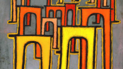 Original Paul Klee: Die Revolution des Viadukts (1937)