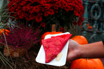 Der blutige Crêpe ist das Lieblingsdessert von waschechten Vampiren