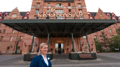 Céline est fière d'avoir contribué à l'ouverture de l'hôtel Krønasår !
